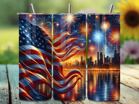 Download City Fireworks Celebration Tumbler Wrap - Fireworks celebration Collection