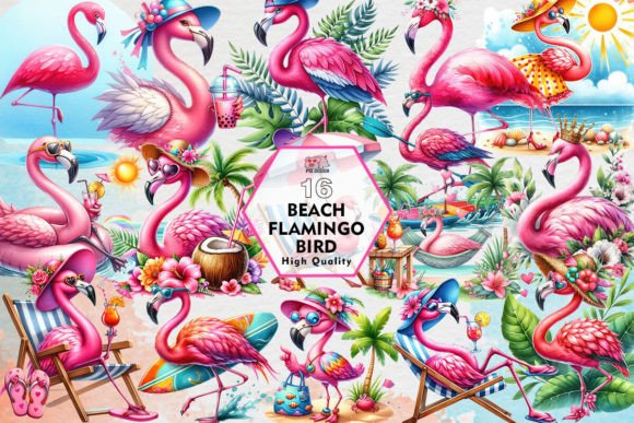 Download Beach Flamingo Bird Clipart PNG Graphics - Bird clipart png Collection