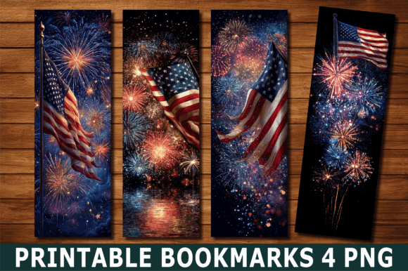 Download USA Flag Fireworks Celebration Bookmark - Fireworks celebration Collection