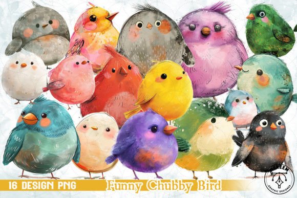 Download Funny Chubby Bird Clipart PNG - Bird clipart png Collection