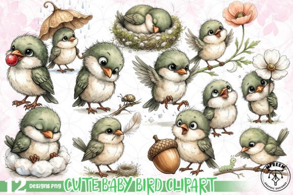 Download Cute Baby Bird Clipart PNG - Bird clipart png Collection
