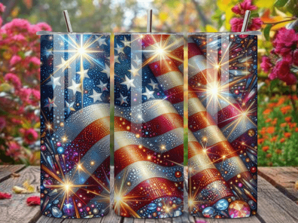 Download 4th of July Glitter USA Flag Tumbler PNG - Usa flag tumbler Collection