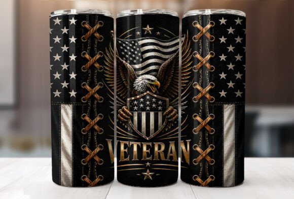 Download Patriotic Eagle Veteran USA Flag Tumbler - Usa flag tumbler Collection