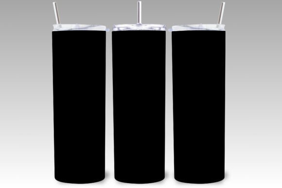 Download Solid Black Color 20 Oz Tumbler Wrap PNG - Premium Resources